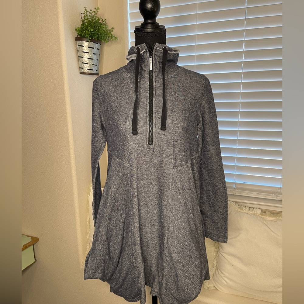 Kenzie French Terry Fit & Flare Tunic Dress Boho Gorpcore